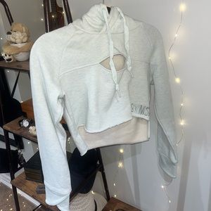 GYMSHARK Cropped Hoodie Seam-Foam S